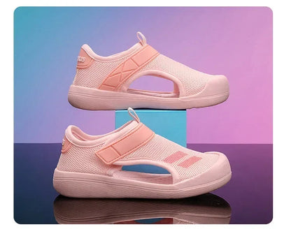 New Children Casual Mesh Shoes Boys Beach Sandals Kids Lightweight Closed Toe Baby Sport Sandals for Girls Eu Size 23-36