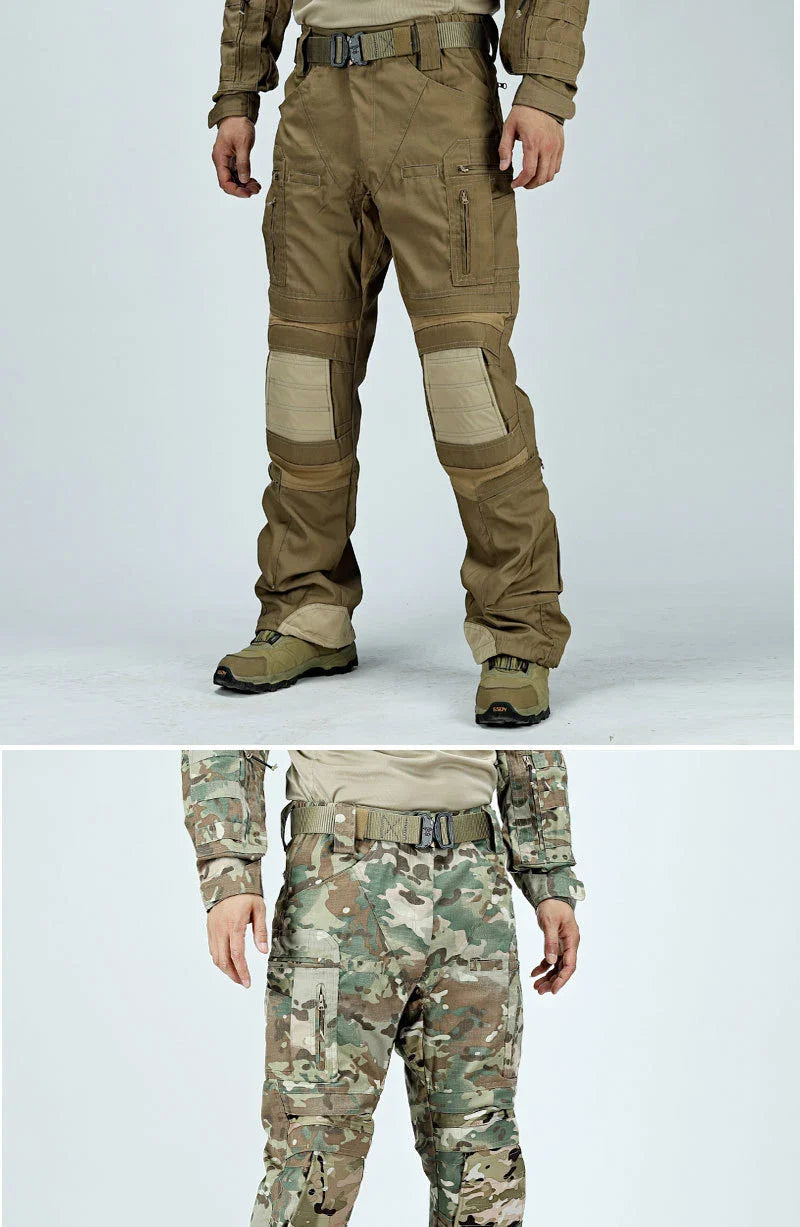 Outdoor Tactical Pants Casual Waterproof Cargo Pant Men New Training Trousers Wear-Resistant Multi Bag Casual Man Pant New