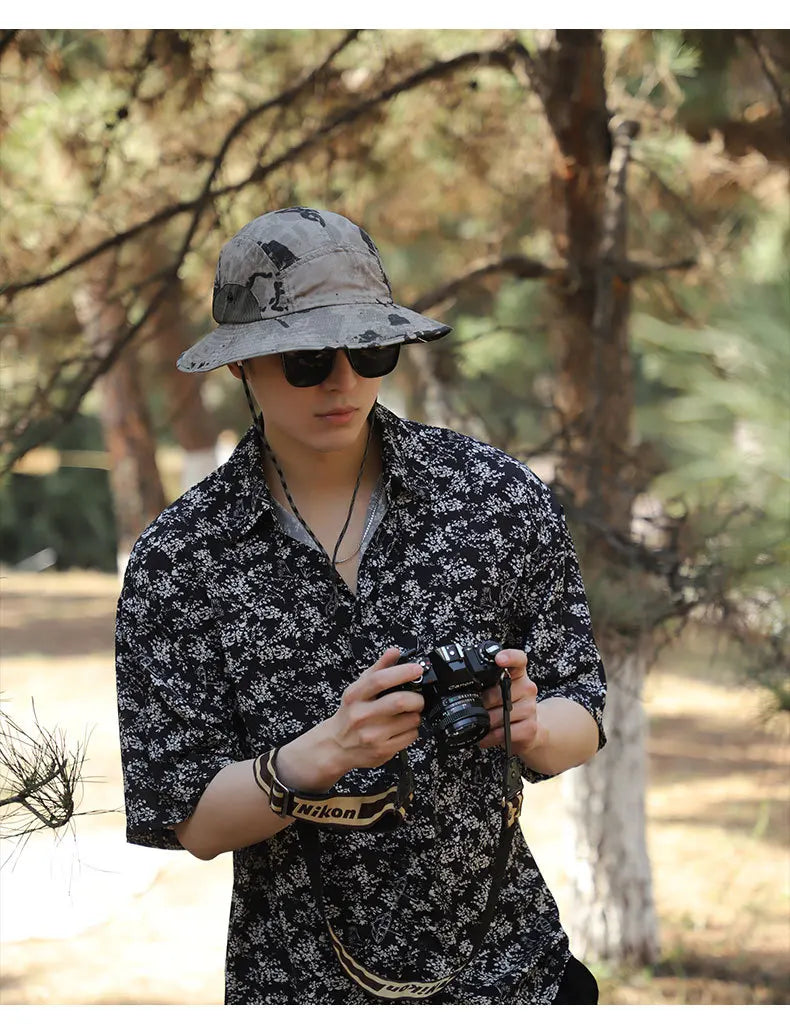 60-65cm Xxl Big Head Hat Men Summer Outdoor Jungle Fisherman Cap Lightweight