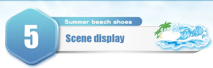 Kids Sandals Boys Breathable Anti-Slip Soft Sole Summer Beach Shoes Outdoor Lightweight Children Sandals with Adjustable Straps