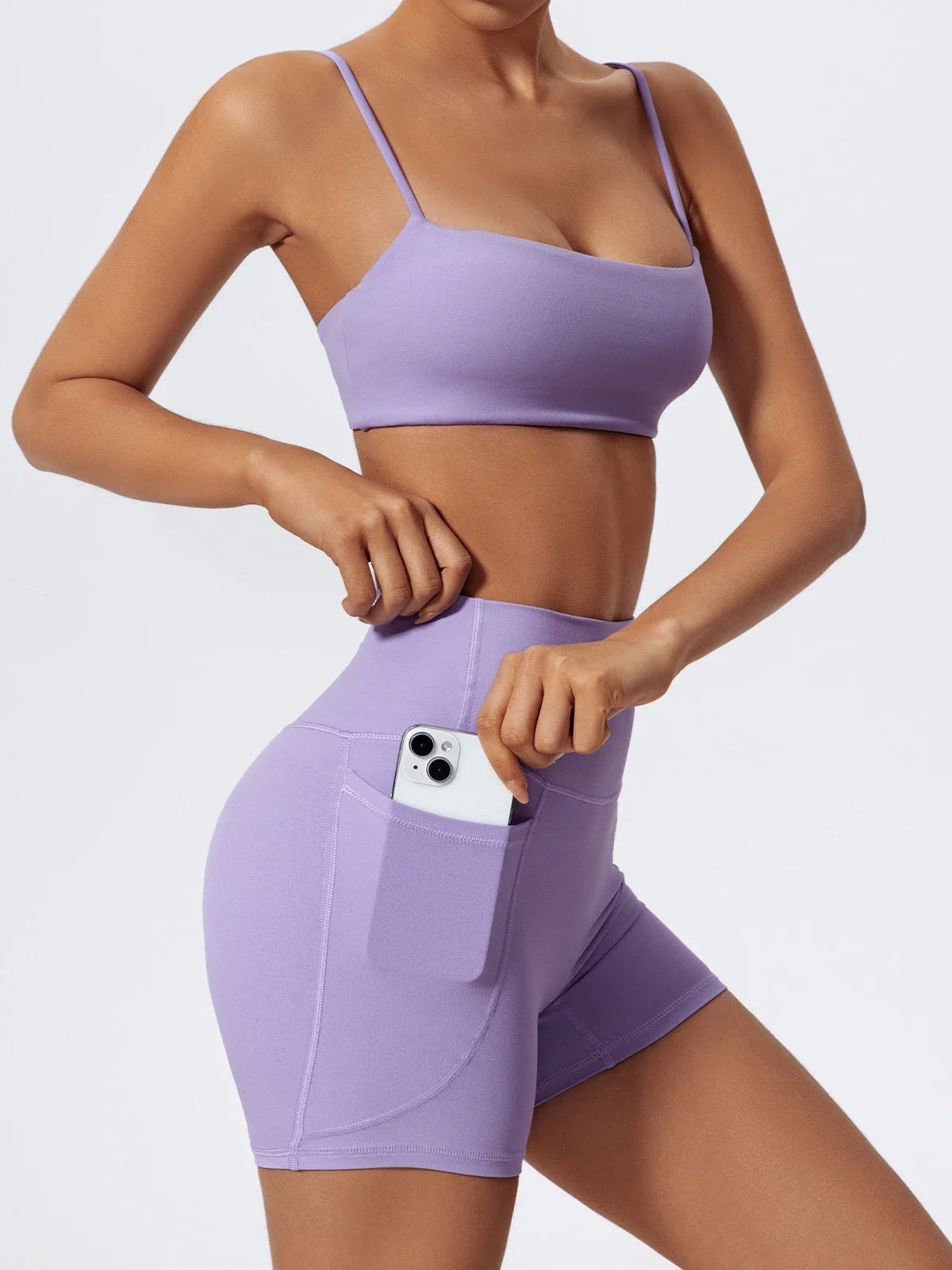 Summer Women Two Piece Gym Workout Set Female Bra Yoga Sets 2ps Shorts Fitness Wear Women Quick-Dry Camisole Sports Bra Suits
