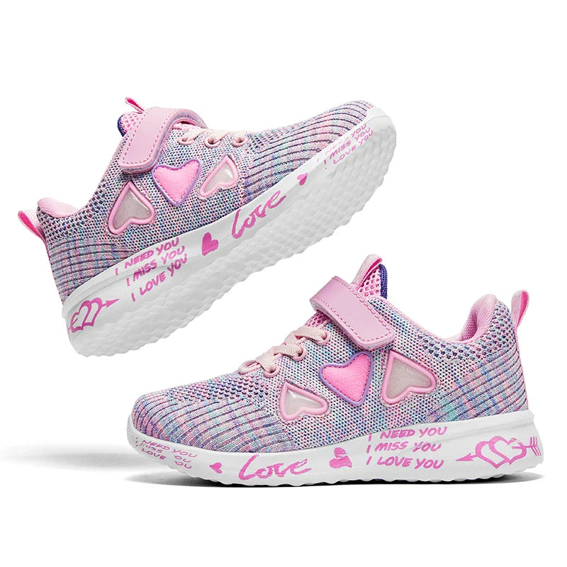 Cozy Knit Shoes for Girls Ultra Breathable Sneakers Lightweight Footwear Comfy and Casual Spring and Summer Gift Idea for Her