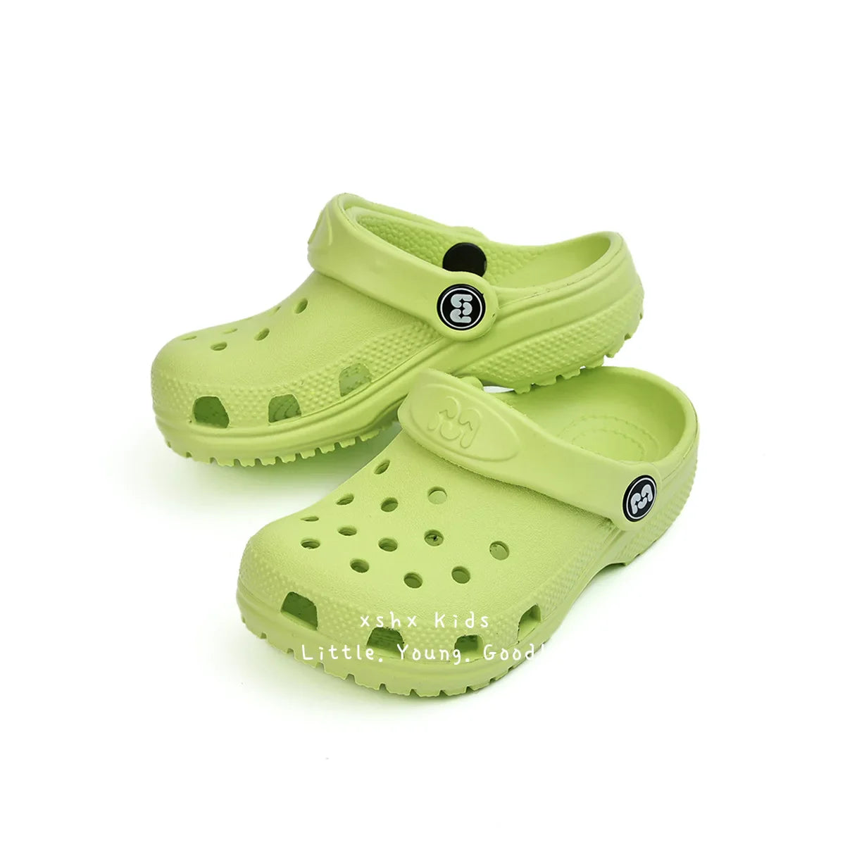 Toddler Little Big Kids Clogs Boys Girls Slip on Slippers with Adjustable Strap Slide Sandals Children Cushioned Garden Shoes