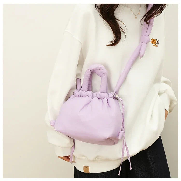Colorful Nylon Small Square Shoulder and Crossbody Bags Super Cool Simple Versatile Handbags for Women 2024 Casual Hot Sale