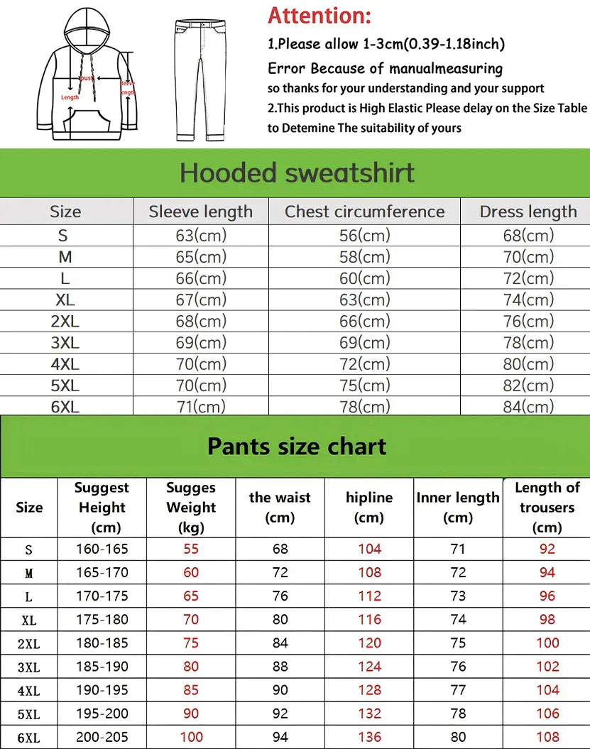 The new men's hoodie set for Spring and Autumn 2025 features a casual fashionable and comfortable 3D graffiti pattern print