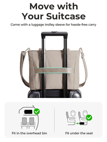 Women’s Tote Bag Padded Single Shoulder Bag Large Capacity Student College Crossbody Bag Casual Outdoor Handbag