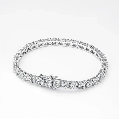 3/4/5mm Moissanite Tennis Bracelet for Women Man S925 Silver Plated 18k Gold Wedding Party Fine Jewelry with certificate