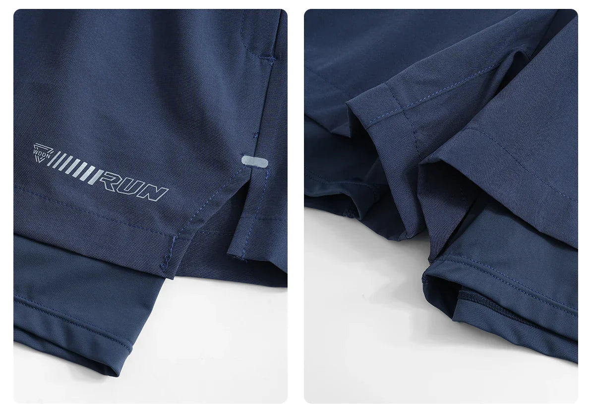 Women Running Shorts High Waist Quick Dry Gym Yoga 2 in 1 Athletic Shorts With Pocket Summer Workout Short Sportswear New