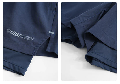 Women Running Shorts High Waist Quick Dry Gym Yoga 2 in 1 Athletic Shorts With Pocket Summer Workout Short Sportswear New