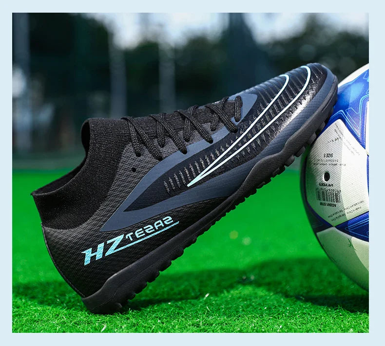 New Men Football Boots Training Breathable Cleats Adult Outdoor Non Slip Match Long Spikes Soccer Shoes Sport Boys Comfortable