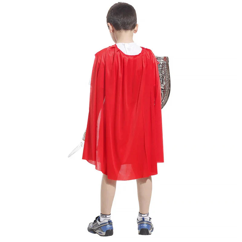 Children's Knight Costume Cosplay Performance Dress Party European Knight Armor Medieval Royal Castle Defender Armor