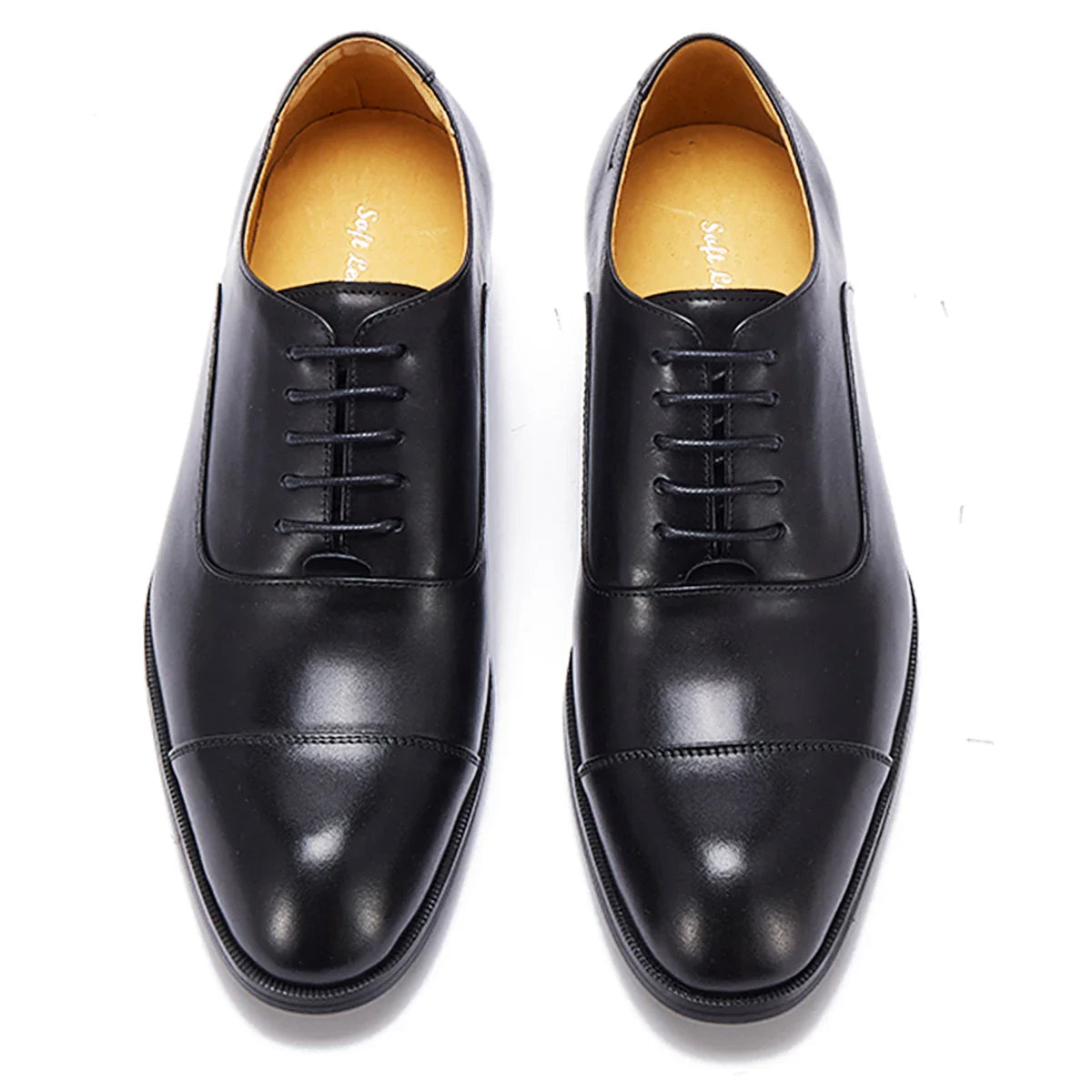 Leather Oxford Dress Shoes British Retro Formal Business Wedding Derby Shoes