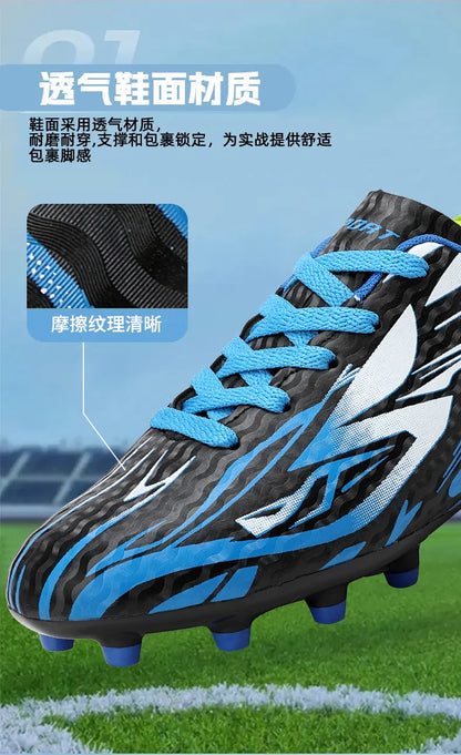 Outdoor Children's Football Shoes Low-cut Kids Soccer Shoes Sports Shoes Comfy Non-Slip Training Shoes For Boys Futsal Sneakers