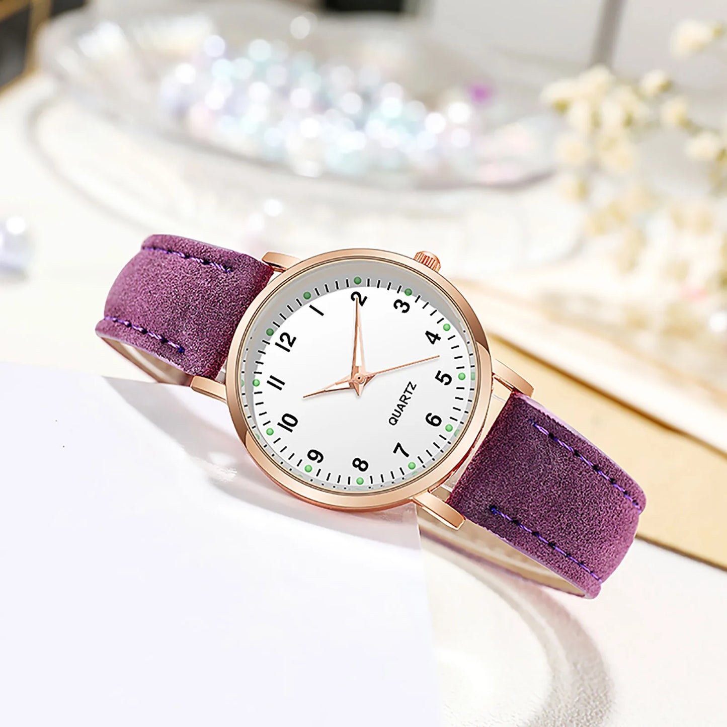Fashion Watch For Women Leather Belt Watches Ladies Luxury Analog Quartz Luminous Wristwatch Clock Relogio Feminino
