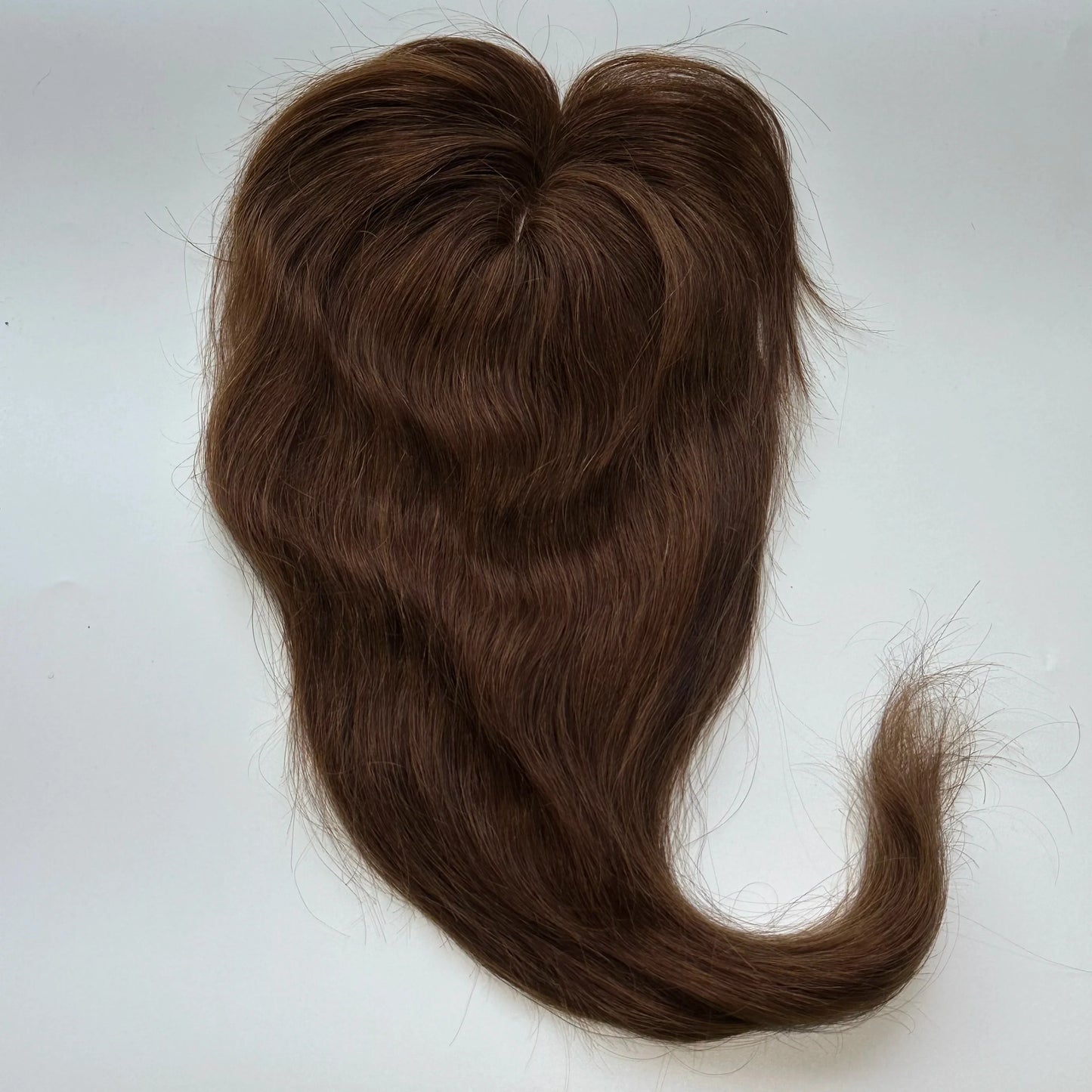 Human Hair Topper For Women Toppers With Bangs Clips In Hairpieces 100% Human Hair Wigs Natural Straight Hair Blonde Silk Base