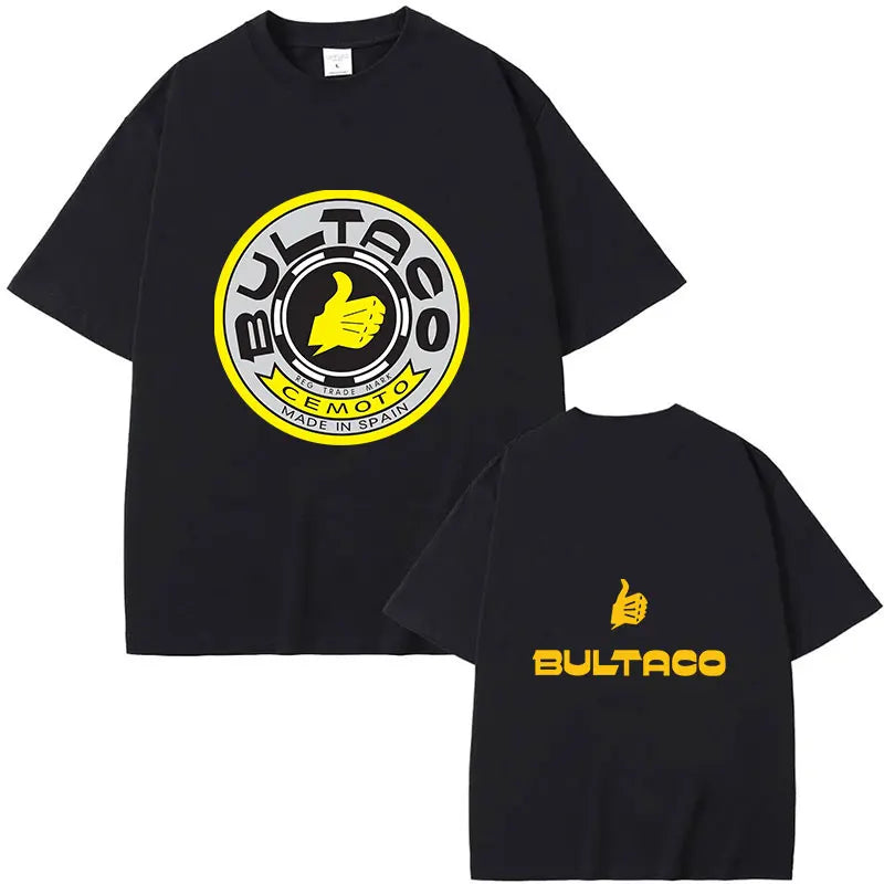 Hot Sale Bultaco Cemoto Motorcycles Printing T-Shirts 2025 Fashion Men Summer Short Sleeve 100% Cotton Bultaco Man T-shirt
