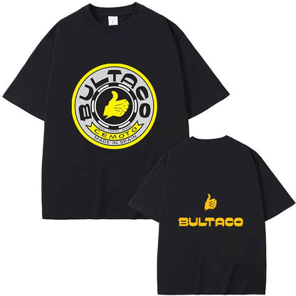 Hot Sale Bultaco Cemoto Motorcycles Printing T-Shirts 2025 Fashion Men Summer Short Sleeve 100% Cotton Bultaco Man T-shirt
