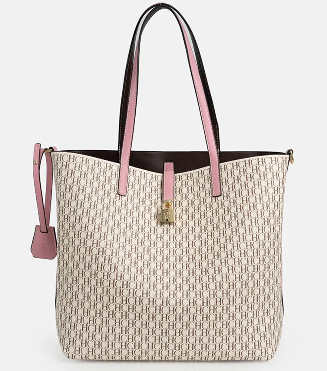 CH Elegante Luxo Leve Prática Com Bolsas Cor Pura Simples Grande Capacidade Casual Resistente Marca Bolsa Feminina Bolsa de Ombro