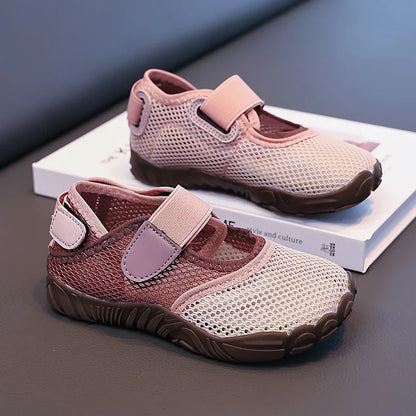 Summer Toddler Kids Boys Girls Shoes Breathable Mesh Non-Slip Soft Sole Lightweight for Beach Swimming Outdoor Daily