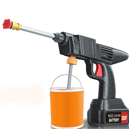 Portable Cordless Car High Pressure Washer Water Wash Cleaner Gun 26bar With 2Pcs 1200mah Battery