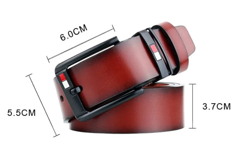Fashion Vintage Style Men Waist Belt High Quality PU Leather Strap Belts Jeans Leisure Waistband Suit Pants Belt
