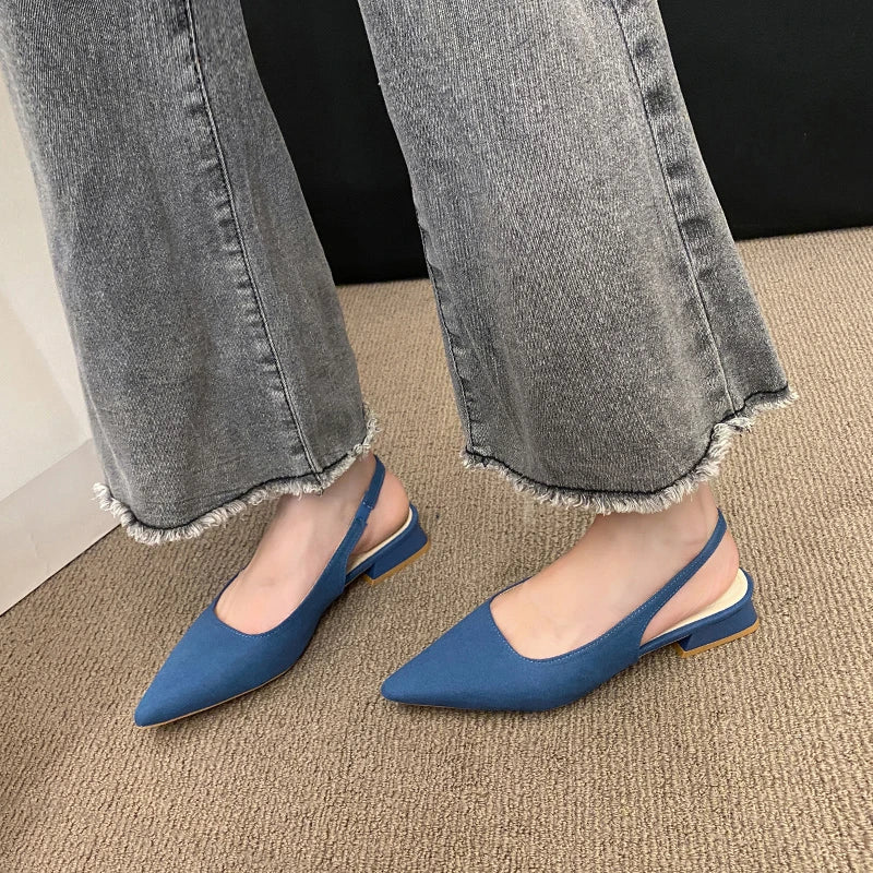 Slippers Women Summer New Toe Over Indoor Sandals Square Toe Solid Flat Shoes Fashion Beach Adult Sandals