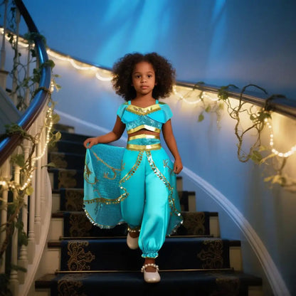 Cinderella Anna Elsa Costume Children Princess Dress for Girls Kids Cosplay Snow White Christmas Carnival Party Disguise Outfit