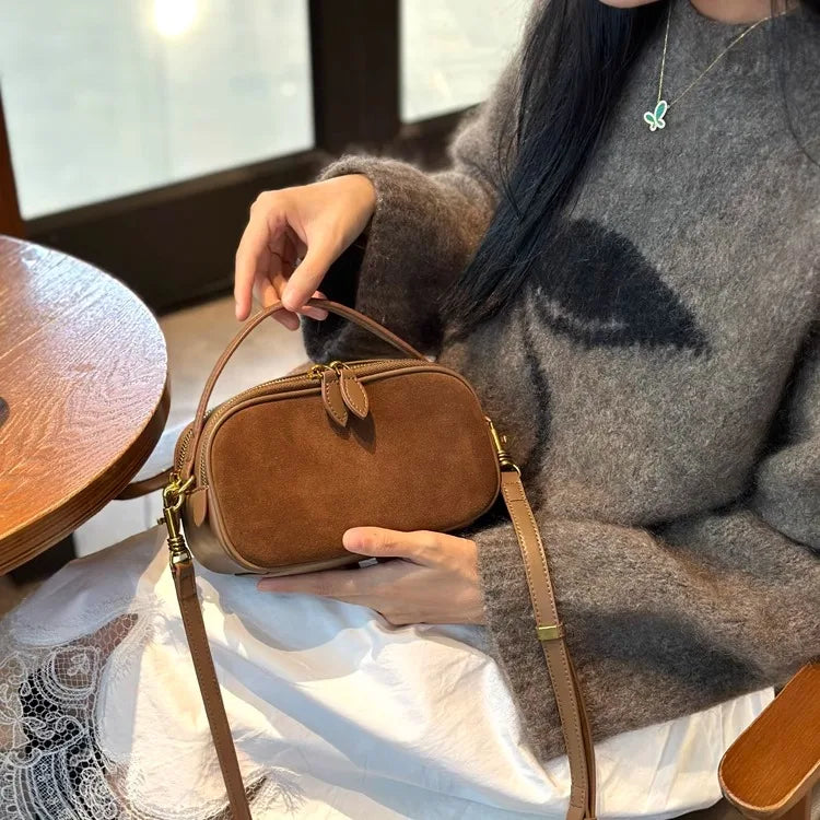 Woman Cowhide Genuine Leather Shoulder Bag Ladies High Quality Leather Handbag Female Fashion Luxury Design Crossbody Bag Women