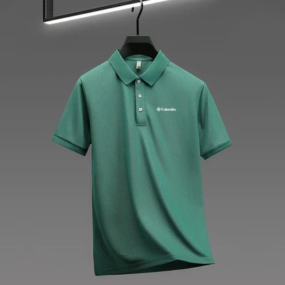 High End Brand New Men's Lapel Polo Shirt Summer Exquisite Letter Print Short Sleeve T-Shirt Business Leisure Fashion Men's Wear
