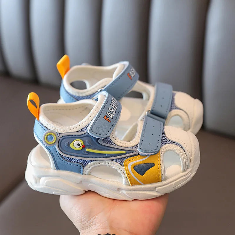 2026 Summer Girls Kids Sandals Soft Comfortable Closed Toe Protective Sandals,Cartoon Colorful Cute Shoes Kids Summer Boys Girls