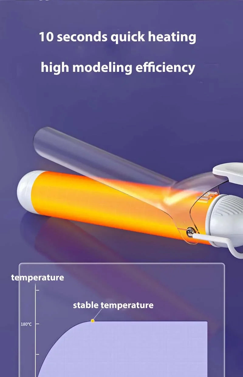 40MM Professional Ceramic Large Wave Curling Iron Electric Curling Iron Hair Styling Tool Salon Styling Tool