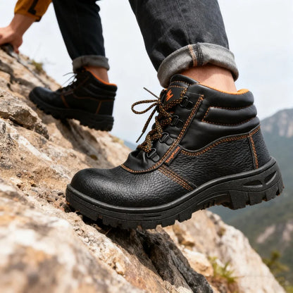 Comfortable Waterproof Safety Work Shoes For Men Steel Toe Office Boots Shoes Indestructible Construction Male Cheap Boots