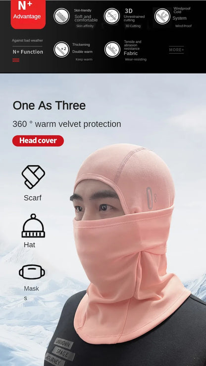Cold Weather Balaclava Ski Mask for Men Windproof Fleece Thermal Cap Winter Scarf Face Mask Women Neck Warmer Hood for Cycling