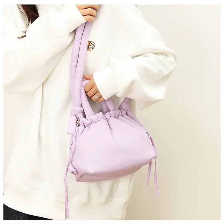 Colorful Nylon Small Square Shoulder and Crossbody Bags Super Cool Simple Versatile Handbags for Women 2024 Casual Hot Sale