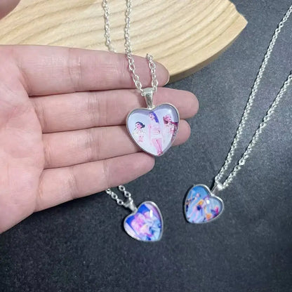 Heart Necklace - Rumi Zoey Mira Anime Film Alloy Jewelry Pendant for Fans Gifts