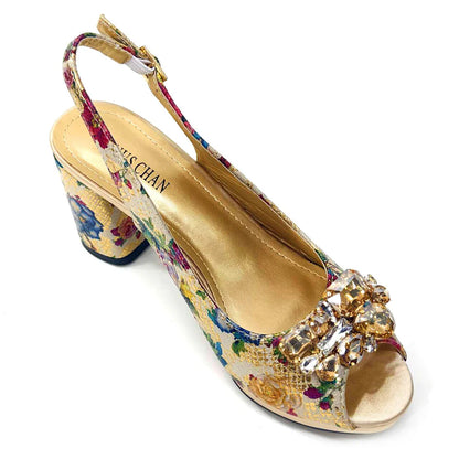 Design Nigerian Style Women Heels Shoes And Elegant Bag Set Color Matching Handbag Wedding Party Women Shoes