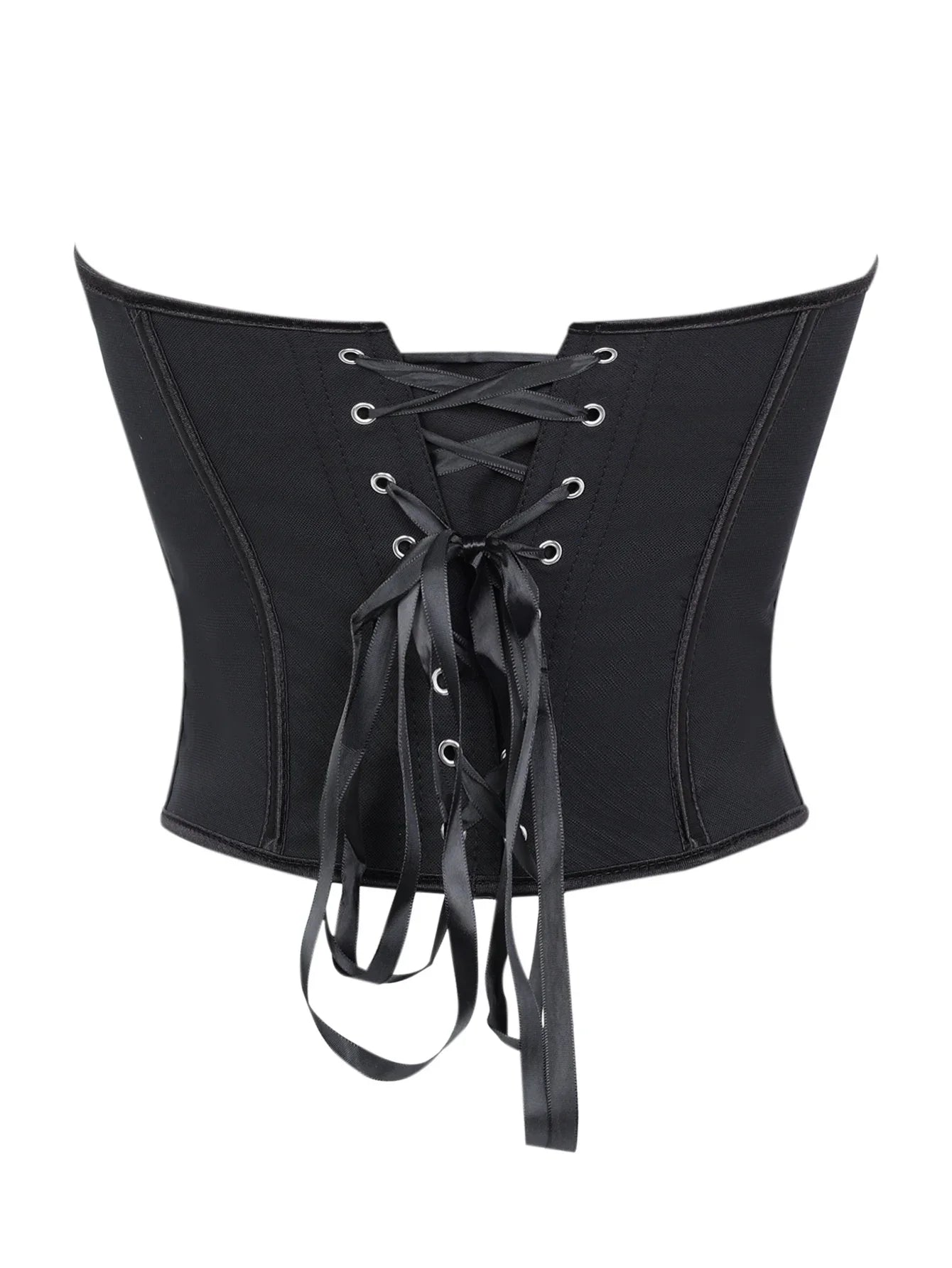 Button down corset for Halloween women is shaping top with a tie at the back