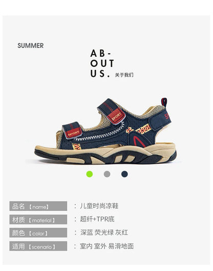 Children Sandals 2026 Summer Children's Sandals Boys Primary School Students Comfortable Soft Bottom Kids Sandals Comfortable