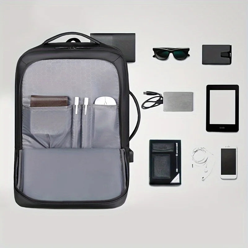 Large Capacity Business Backpack for Men, Fashionable College Student Backpack, Laptop Multifunctional Computer Bag