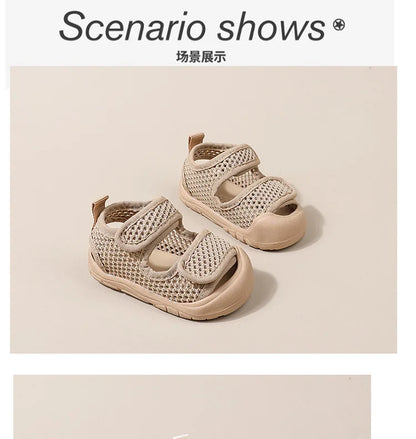 Baby Boy Sandals 2025 Summer Toddler Shoes Baby Girl Soft Flexible Sandals Newborn Infant Outdoor First Walkers