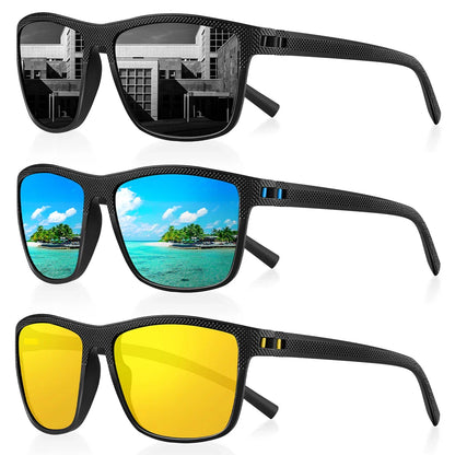 Polarized Sunglasses Men Women Retro Outdoor Sports Fishing Sun Glasses