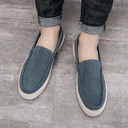 Calçados Masculinos Leves Casuais, Tênis Masculino Respirável para Caminhada, Mocassins, Sapatos Preguiçosos, Sapatos de Condução Antiderrapantes, Sapatos Confortáveis de Pano