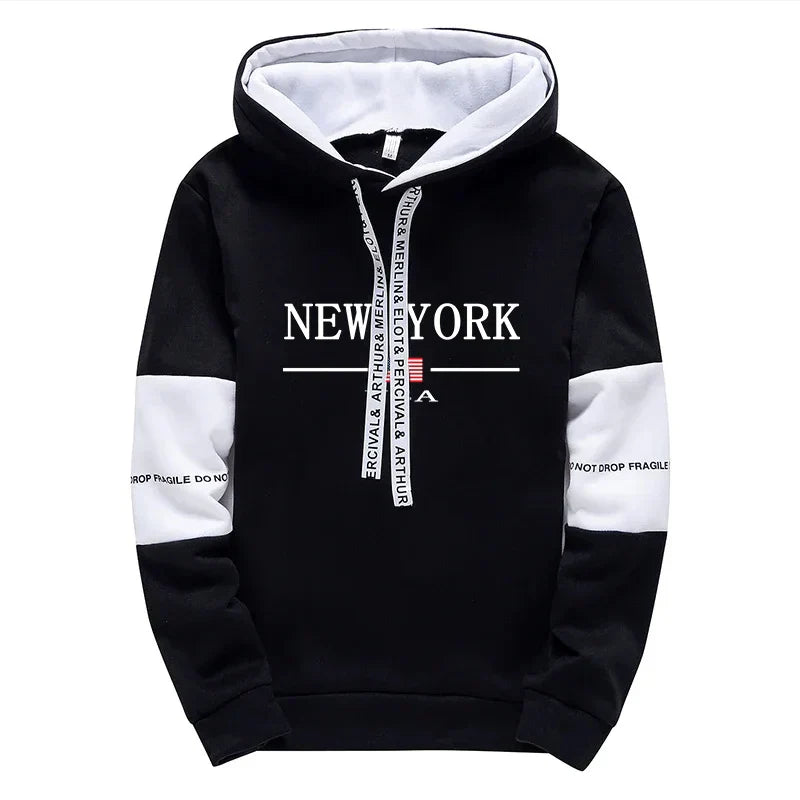 Quality Mens Tracksuit Casual Print Sweatshirts Sports Jogging Mens Clothing Autumn Winter Sportswear Single Piece Hoodie Pants