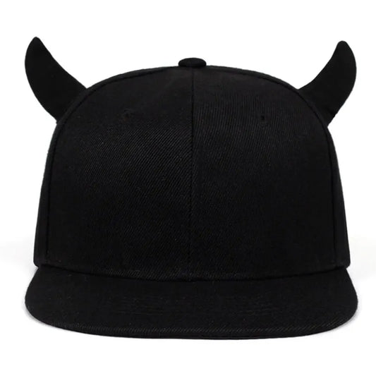 Unisex Horns Snapback Hip-hop Hats Spring and Autumn Outdoor Adjustable