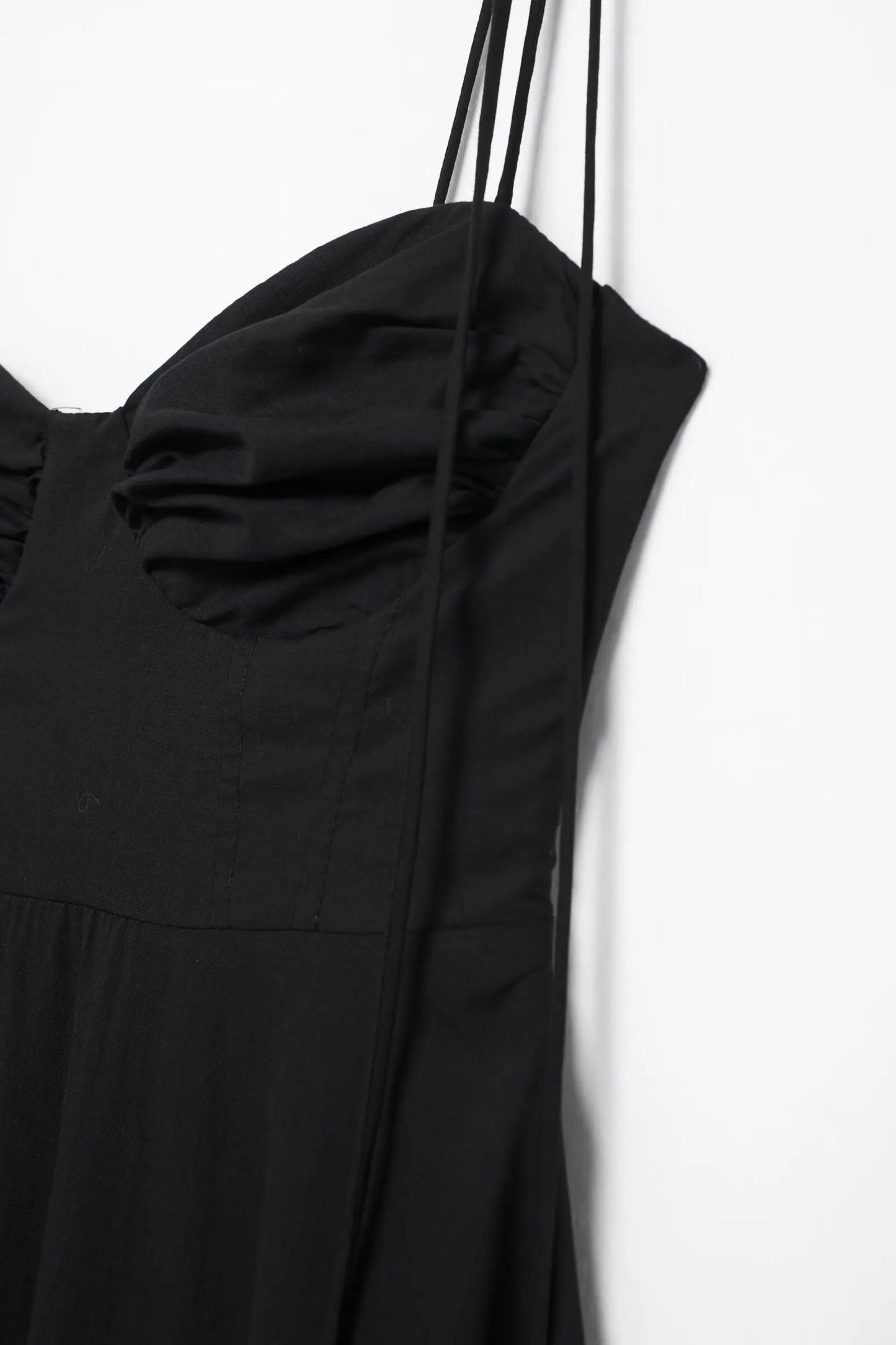 Summer New Woman Dress Spaghetti Strap Sleeveless Backless Lace-Up Zipper Pleats Sweet Beach Style Female Long Dresses