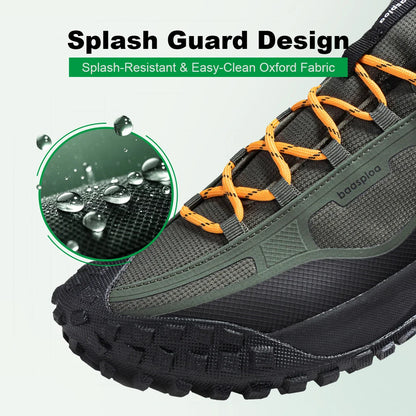 Hiking Shoes Men Outdoor Waterproof Camping Resistant Non Slip Sneakers Male Casual Lightweight Lace-Up Walking Shoes