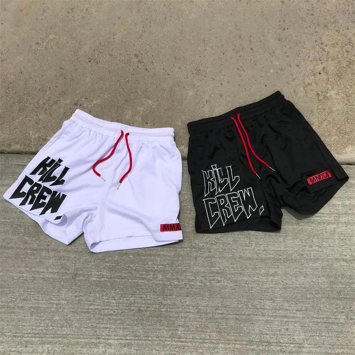 Men Running Sport Bodybuilding Shorts Gym Fitness Training Male