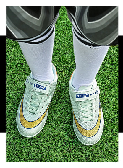 New Men Kids Soccer Shoes Cleats Ultralight Non-Slip Grass Adult Professional Football Boots Boys Training Shoes Drop Shipping
