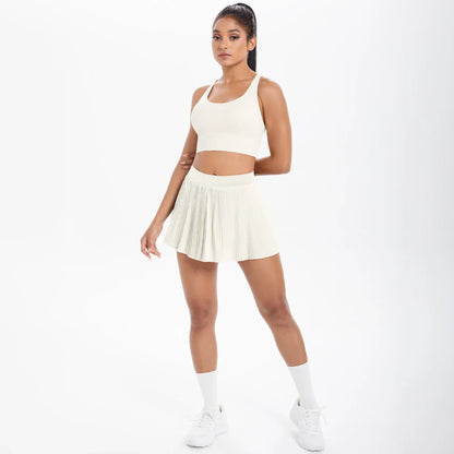 2pcs New Sexy Yoga Set Backless Cross Straps Sports Bra Fashion Breathable Culotte Yoga Shorts With Pocket Gym Women Sports Set