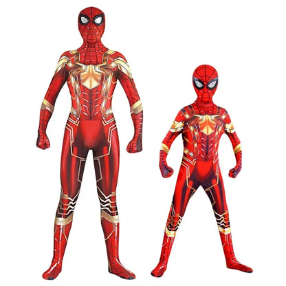 Spider Man Cosplay Costume Zentai Spiderman Costume Superhero Bodysuit Spandex Jumpsuit Suit for Child Kids Adult